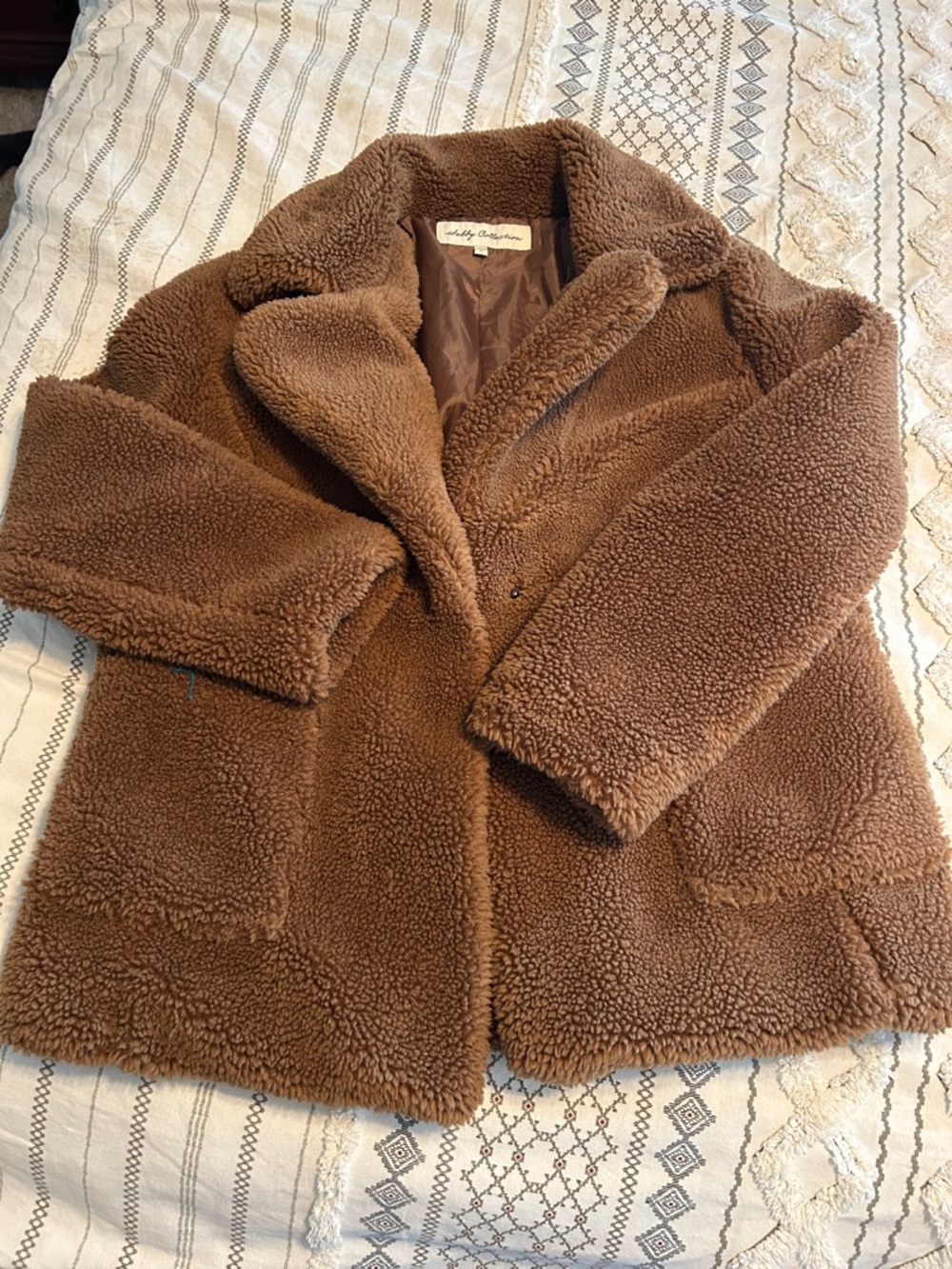 Wit & Wisdom Brown Teddy Coat